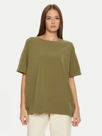 Koszulki i topy damskie - American Vintage T-Shirt Pymaz PYM02AH24 Zielony Oversize - miniaturka - grafika 1