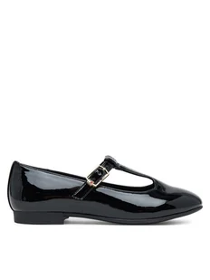 Tommy Hilfiger Półbuty Ballerina T3A3-34000-0774 S Czarny - Buty dla dziewczynek - miniaturka - grafika 1