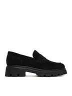 Półbuty damskie - Badura Loafersy C-AVAH-25050LM Czarny - miniaturka - grafika 1