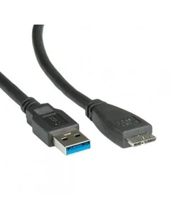 ROLINE Kabel USB 3.0 USB Typ A Męski - USB Typ Micro B męski czarny 3.0m - Kable USB - miniaturka - grafika 1