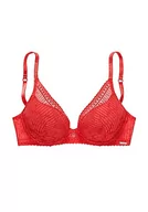 Biustonosze - s.Oliver Biustonosz push-up, Hibiskus, czerwony, 70B - miniaturka - grafika 1