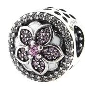 Wisiorki - Zawieszka srebrna 925 ,charms kwiatek,beads,koralik modułowy do bransoletki - miniaturka - grafika 1