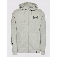 Bluzy męskie - EVERLAST ROZPINANA BLUZA Z KAPTUREM SZARA - S - miniaturka - grafika 1
