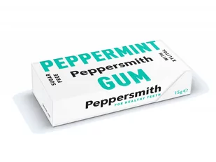 Guma do żucia PEPPERSMITH - mięta pieprzowa, 15 G - Gumy do żucia, lizaki, dropsy - miniaturka - grafika 1