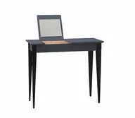 Toaletki - Toaletka MIMO z Lusterkiem - 105x35cm Czarne Nogi / Grafitowa - miniaturka - grafika 1