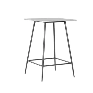 Beliani Stół barowy 70 x 70 cm szaro-czarny VELTA - Ławy i stoliki kawowe - miniaturka - grafika 1