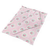 Koce - Ozdobny koc na kanapę Róże i kropki ozdobny wzory, Fabricsy - miniaturka - grafika 1