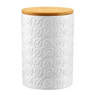 Pojemniki kuchenne - Pojemnik ceramiczny Tuvo listki z bambusową pokrywką 1,11 l AMBITION - miniaturka - grafika 1