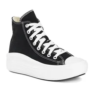 Trampki damskie - Trampki damskie Converse Chuck Taylor All Star Move Platform Hi black/natural ivory/white 37 EU - miniaturka - grafika 1