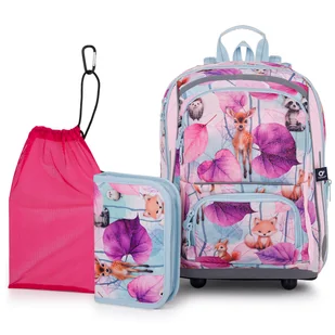Topgal Komplet szkolny BEBE 25002 SET MEDIUM - Plecaki szkolne i tornistry - miniaturka - grafika 1