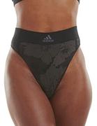 Majtki damskie - Adidas Sports Underwear Damskie stringi, czarny, M - miniaturka - grafika 1