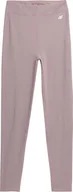 Legginsy - Damskie Legginsy 4F Ss23Ttigf043 - Brudny Róż Xs - miniaturka - grafika 1