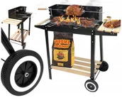 Grille - GRILL OGRODOWY RUSZT + ROŻEN + 2 PÓŁKI + 2 KÓŁKA D242 - miniaturka - grafika 1