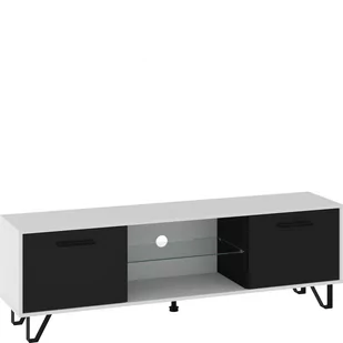 Szafka RTV 160 BOS-13 Boss MebloCross Craft Biały / Grafit Mat - Szafki RTV - miniaturka - grafika 1