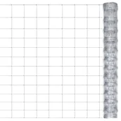 Ogrodzenia - VIDAXL Siatka ogrodzeniowa, galwanizowana stal, 50x12,5 m, srebrna - miniaturka - grafika 1