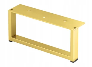 Noga meblowa stopka do łóżka ZŁOTA loftowa industrialna 20x8,7 cm H87 - Meble modułowe i akcesoria - miniaturka - grafika 1