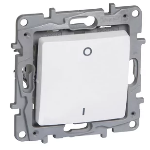 Legrand Łącznik dwubiegowy NILOE 2 Biały 764517 - Wyłączniki światła i elektryczne - miniaturka - grafika 1