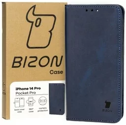 Bizon Etui Case Pocket Pro do Apple iPhone 14 Pro, granatowe - Etui i futerały do telefonów - miniaturka - grafika 1