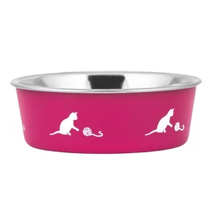 Miska dla kota Happet M177 różowa 12cm/0,24l - Miski dla kotów - miniaturka - grafika 1