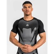 Kimona, stroje i obuwie - Venum Rashguard Krótki Rękaw Short Sleeve Attack Black/Grey - miniaturka - grafika 1
