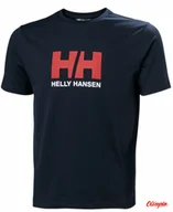 Koszulki męskie - Koszulka męska HELLY HANSEN Logo T-Shirt 2.0 - Navy - miniaturka - grafika 1