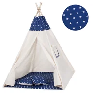 Namioty i tipi dla dzieci - Tipi granatowy w gwiazdki TIP08 - miniaturka - grafika 1