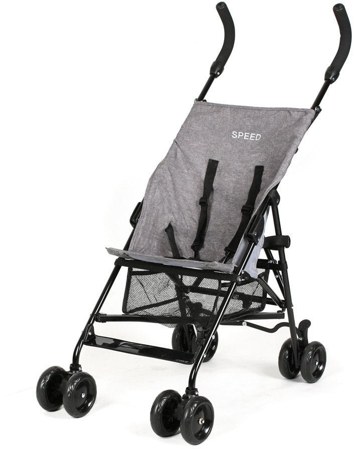 Vežimėlis-skėtukas BabyTrold Speed, grey