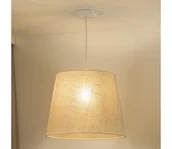 Lampy sufitowe - Duolla - Żyrandol na lince YUTE 1xE27/15W/230V śr. 38 cm szary - miniaturka - grafika 1