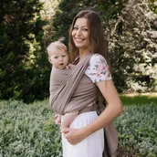 Chusty do noszenia dzieci - Chusta tkana Zaffiro Be Close - Rome: Latte 4.6m. U - miniaturka - grafika 1