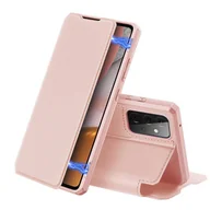Etui i futerały do telefonów - Dux Ducis Skin X kabura etui pokrowiec z klapką Samsung Galaxy A72 4G różowy - miniaturka - grafika 1