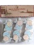 Spinacze i klipsy do papieru - Klamerki ozdobne niemowlęce - miniaturka - grafika 1
