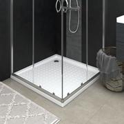 Brodziki prysznicowe - vidaXL Lumarko Brodzik prysznicowy z wypustkami, biały, 90x90x4 cm, ABS 148898 - miniaturka - grafika 1