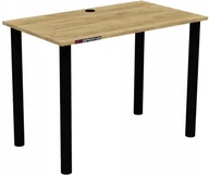 Biurka dla dzieci - Biurko Gamingowe Komputerowe Gaming 100x60 Dąb Craft Złoty - miniaturka - grafika 1