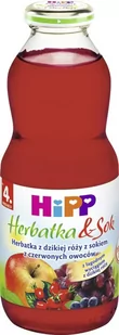 HiPP Herbatka z dzikiej róży z sokiem z czerwonych owoców 500 ml - Soki i herbatki dla dzieci - miniaturka - grafika 3