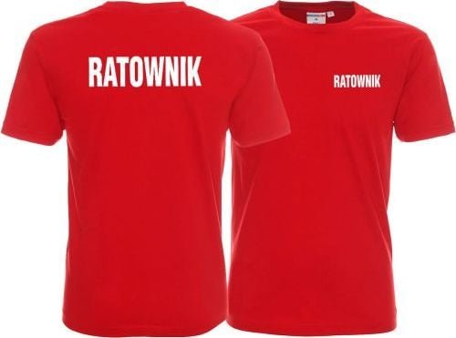 Promostars LPP - Koszulka męska RATOWNIK czerwona