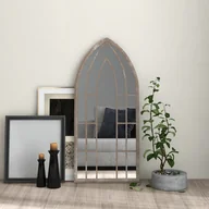 Lustra - vidaXL Lustro do wnętrz, kolor piaskowy, 100x45 cm, żelazne - miniaturka - grafika 1