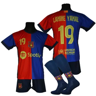 Strój piłkarski dla dzieci LAMINE YAMAL Barcelona - komplet sportowy + gratis - Piłka nożna - miniaturka - grafika 1
