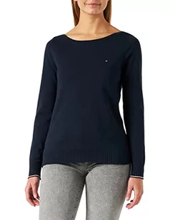 Tommy Hilfiger Sweter damski Boat-NK, pustynne niebo, L - Swetry damskie - miniaturka - grafika 1