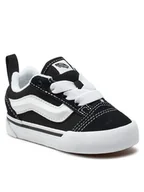 Buty dla dziewczynek - Vans Tenisówki Knu Skool Elastic Lace VN000D0K6BT1 Czarny - miniaturka - grafika 1