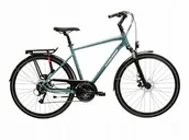 Rowery - Rower trekkingowy KROSS TRANS 3.0 rozmiar L Zielony - miniaturka - grafika 1