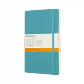 Notesy i bloczki - Moleskine 8058341715505 notesy  klasyczny kolekcja Large/A5; liniowane; Soft Cover; szybki dostęp Niebieski QP616B35 - miniaturka - grafika 1