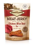 Przysmaki dla psów - Carnilove Jerky Snack Chicken &amp; Wild Boar Bar - miniaturka - grafika 1