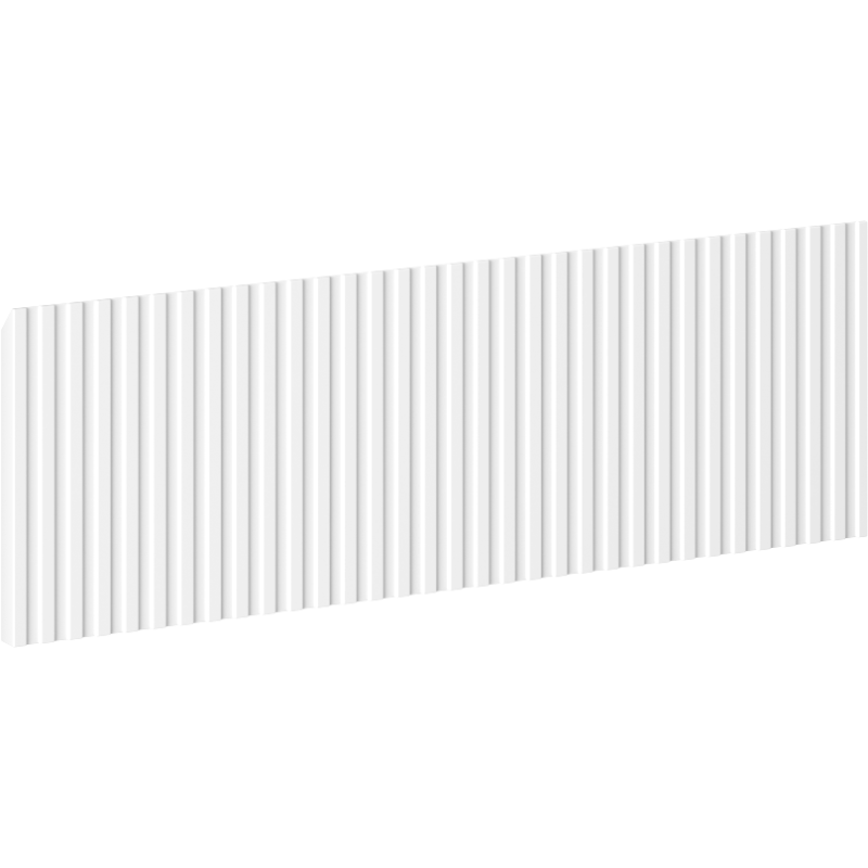 Mexen Rivel front ryflowany do korpusu szafki łazienkowej 60 x 20 cm, biały mat - 91A20-0600-235-1-01