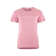 Koszulki i topy damskie - Damska Koszulka z krótkim rękawem CRAFT CORE ESSENCE LOGO TEE W 1911785-725000 – Różowy - miniaturka - grafika 1