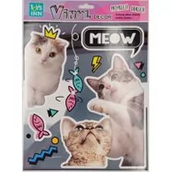 Zabawki kreatywne - Stnux Naklejki winylowe zwierzaki - Koty Meow - miniaturka - grafika 1
