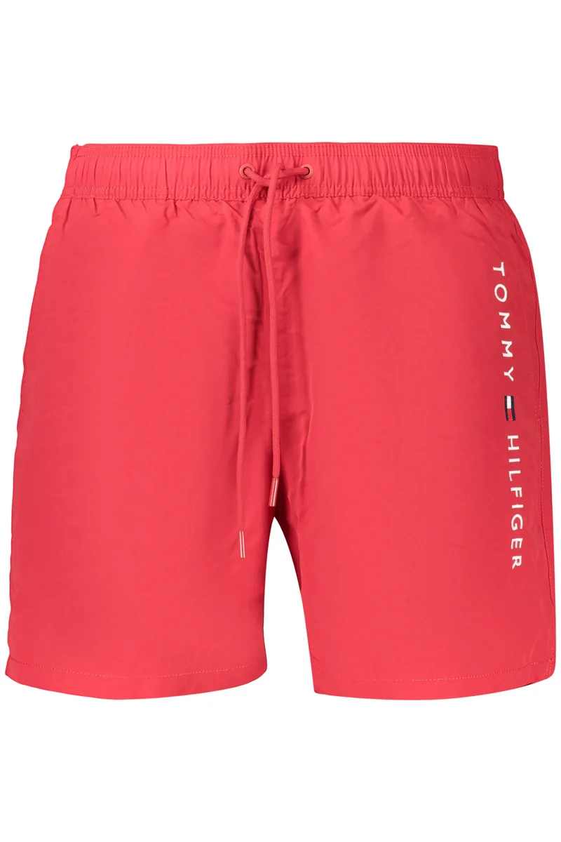 Czerwone męskie szorty kąpielowe Tommy Hilfiger UM0UM03748 – Medium Red - S, on_order