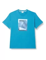 Koszulki męskie - s.Oliver Big Size Męski t-shirt z krótkim rękawem, niebiesko-zielony, 3XL, Niebieski zielony, 3XL - miniaturka - grafika 1