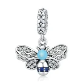 Wisiorki - Zawieszka SREBRO 925 Charms koralik do PANDORA Motyl - miniaturka - grafika 1