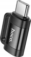 Adaptery i przejściówki - Adapter USB Hoco HOCO adapter OTG Typ C męski do Lightning żeński 3A UA31E czarny - miniaturka - grafika 1