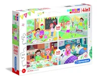 Puzzle - Clementoni Puzzle 2x20+2x60 elementów Super Kolor - Piękny dzień - miniaturka - grafika 1